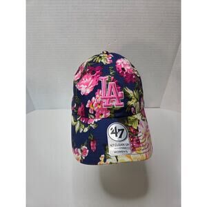 '47 Brand Los Angeles Dodgers Women’s Floral Hat - LA Navy Pink Adjustable